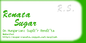 renata sugar business card